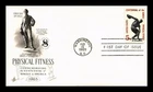 DR JIM STAMPS US COVER SOKOL PHYSICAL FITNESS 100TH ANNIVERSARY FDC ARTCRAFT