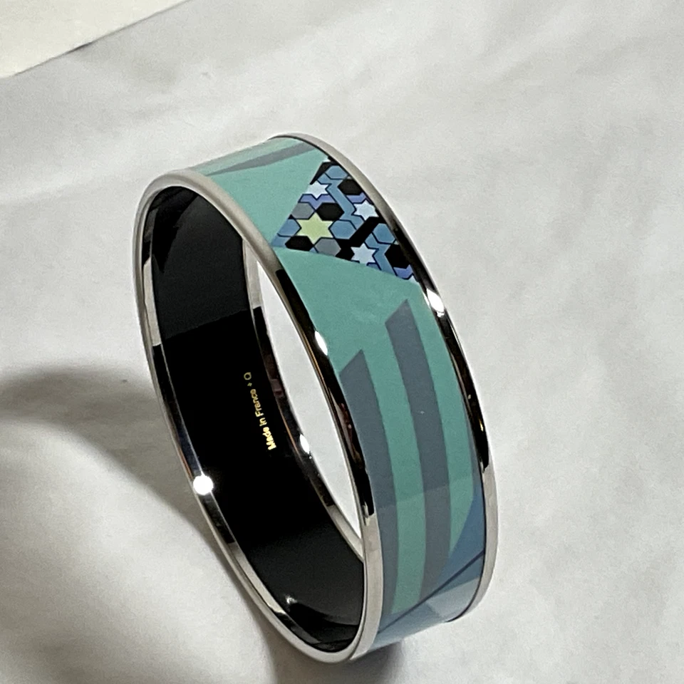 Браслет HERMÈS синий многоцветная эмаль на браслет из белого золота Exc. Состояние товара - Изображение 4 из 4