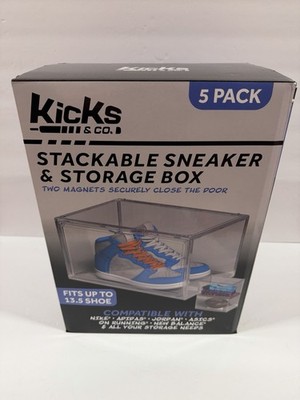 Kicks & Co. Stackable Sneaker Storage Box 5 Pack | eBay