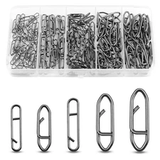 Fishing Snaps Clips Kit, 165pcs Power Fishing Clips High Strength Fishing Sna...