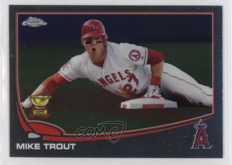 2013 Topps Chrome Mike Trout (Sliding) #1 12g7