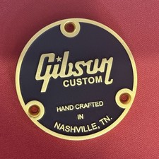 Guitar Toggle Back Metal Plate For Gibson Bla...