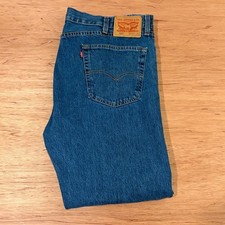 Levis 505 Regular Fit Straight Leg Mens Blue Denim Jeans W40 L32 Medium Wash