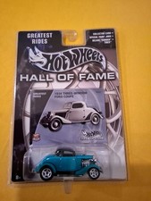 2002 Hot Wheels Hall Of Fame Greatest Rides 1934 THREE WINDOW FORD COUPE 🔥Tt