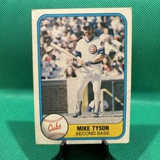 1981 Fleer Mike Tyson Chicago Cubs #315 *poor