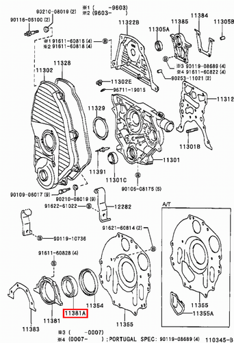 Genuine Hilux LN110 LN109 LN108 LN107 LN106 3L 2L Rear Main Oil Crankshaft Seal - Picture 4 of 20