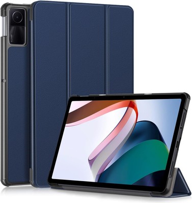 Ultra-Thin PU Leather Tablet Case for Xiaomi Redmi Pad SE, Navy Blue