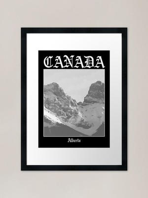 Alberta v.2 (Black Metal Canada) Fr gerahmtes Wandbild Poster Leinwanddruck Bild