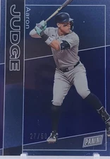 AARON JUDGE 2025 PANINI THE NATIONAL SILVER PACK BLUE NEW YORK /50 Q3882