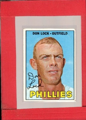 1967 Topps #376 Don Lock VG Very Good Phillies DP ID:66963
