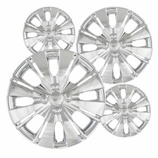 Set Of 4 Hubcaps 15 Inch Silver Abs Wheel Covers For 2012 - 2014 Toyota Yaris Set Of 4 Hubcaps 15 Inch Silver Abs Wheel Covers For 2012 - 2014 Toyota Yaris