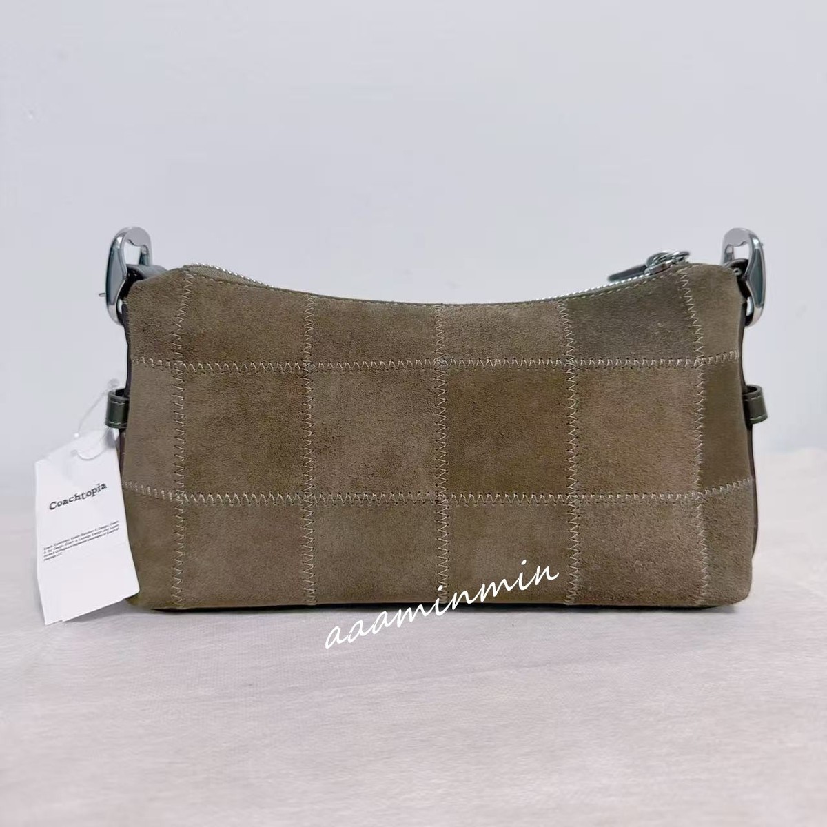 NWT Coach Alter/Ego Small Slouchy Shoulder Bag In Upcrafted Suede