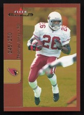 2002 Fleer Maximum #166 Thomas Jones To the Max #/250