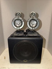 Klipsch Promedia GMX A-2.1 Speaker Subwoofer Set. No Volume Control. See Video!