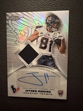 2025 Topps Chrome Football Jayden Higgins Rookie Patch Auto RPA Houston Texans🔥