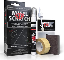 Car Touch Up Paint Kit Gloss Black Alloy Whee...