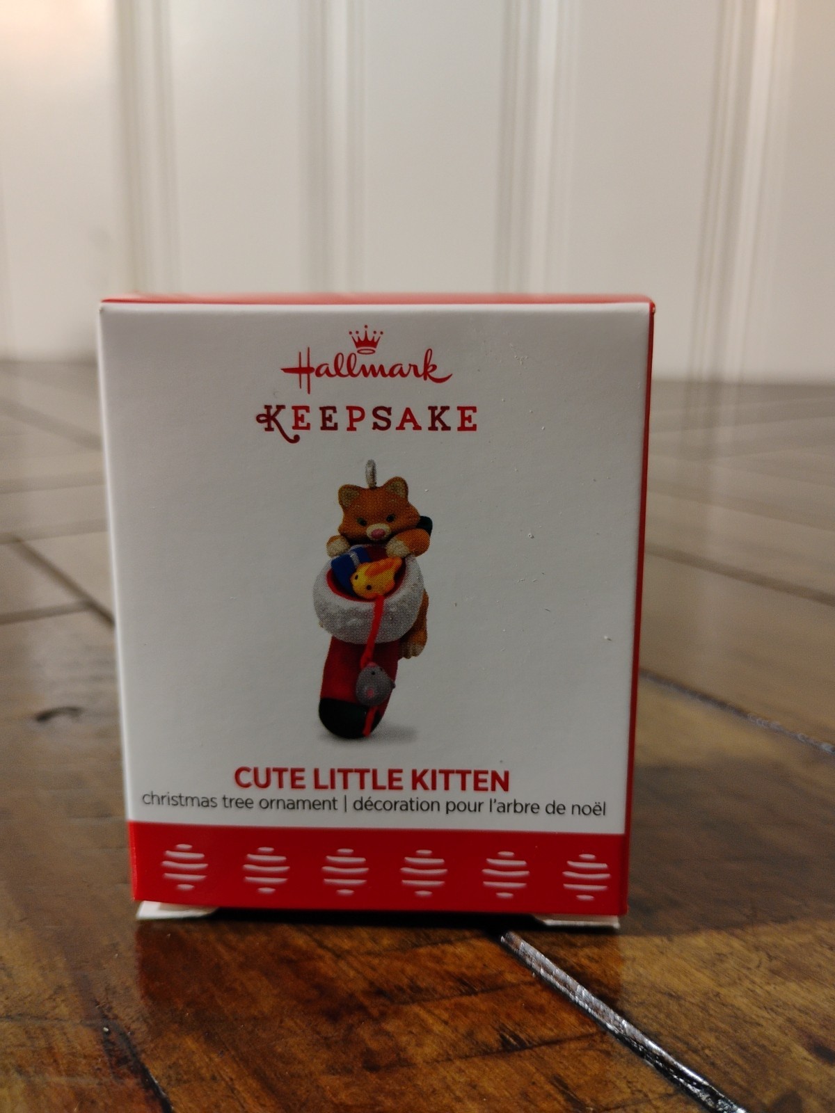 Hallmark Keepsake Miniature Ornament 2017 Cute Little Kitten In Stocking