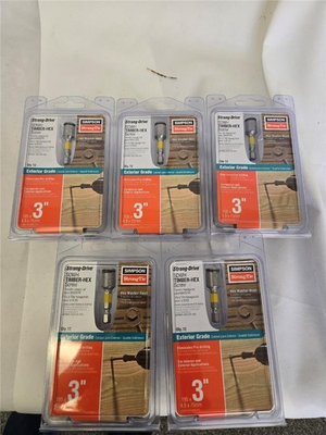 #ad = Lot of 5 Simpson Strong Tie Timber Hex Screw SDWH 12 CT 3quot; Exterior Grade $129.59