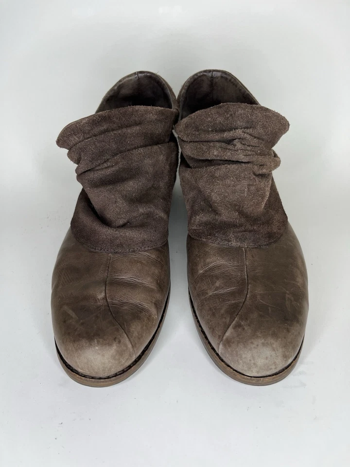 Patagonia Addie Espresso Brown 100% Leather Suede Ruffle Ankle Bootie Women 8.5 - Image 2 of 4