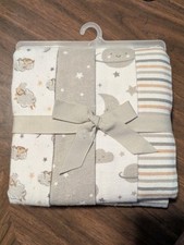 Parents Choice Thermal Receiving Blankets 4 Pack 30x30 OEKO-TEX