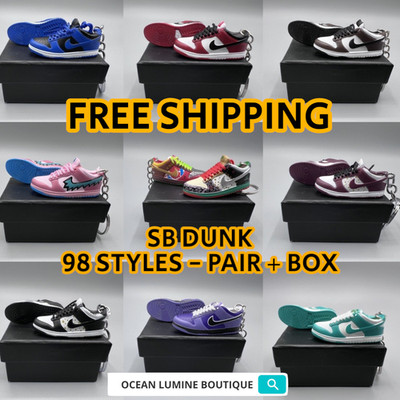 Mini Low Top  Collectible Fashion Great Quality Shoe Keychains Pair + Box Option