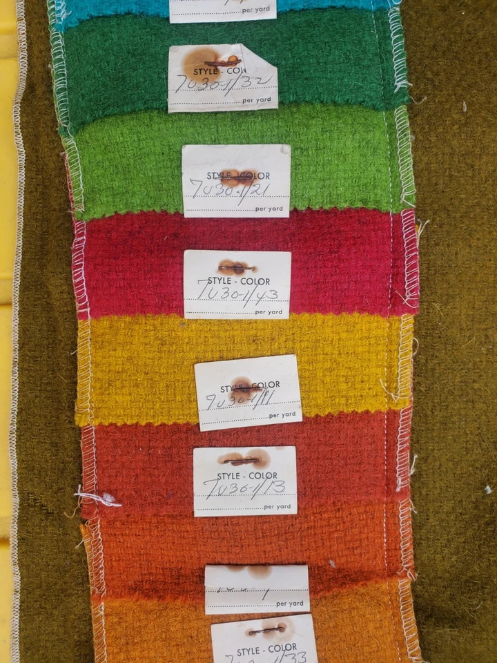 Vintage Anton Maix Inc. Bernadine 100% Wool Fabric 54" (7U30-1) Germany - Image 4 of 4