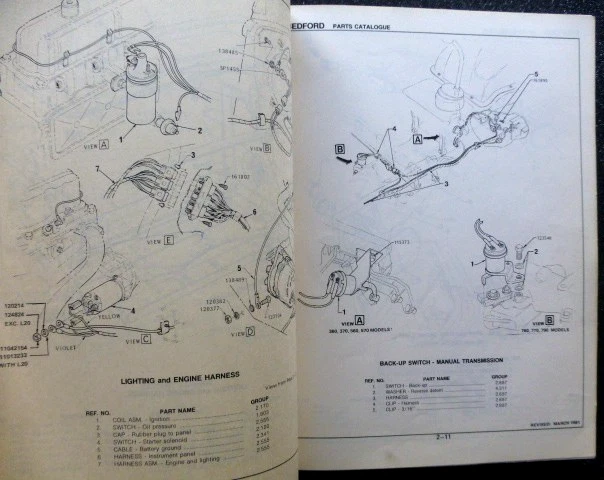 BEDFORD " 97000-CF " - Original 1978 - Original PARTS CATALOGUE - rare - - image 2 of 4
