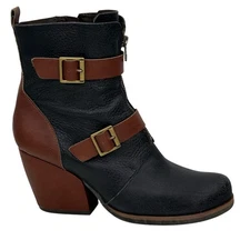 Korks Kork Ease Richard Boot Women's SZ 8.5 Black Steampunk Moto Rustic Edgy 