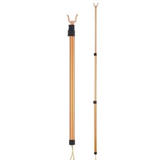 2 Pcs Adjustable Laundry Hanger Rod Clothes Drying Telescopic Pole