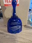 Vintage Etched Fenton Cobalt Blue Bell Erickson All Sports Facility 1999 #408