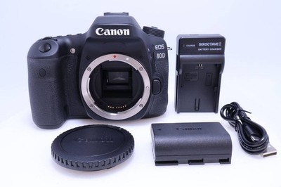 9 914 Shutter Count Excellent Condition Canon EOS 80D Body SLR Camera