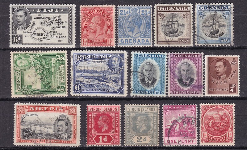 BRITISH COLONIES  ^^^^^x15 GEOV  & GEOVI  ollection  @dco4246bc46