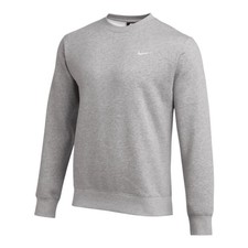 Nike Club Fleece Crewneck Sweatshirt Pullover Grey Men's Size S CJ1614-063