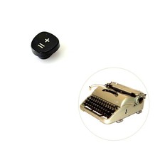 PLUS / EQUAL Key for Groma Modell T Typewriter Keyboard Part Original + = Keytop thumbnail