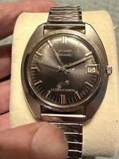 Longines Ultra-Chron Automatic Men's Wristwatch Stainless W/Date Parts/Repair