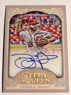 2012 Topps Gypsy Queen DANNY ESPINOSA Washington National On Card Autograph Auto