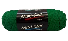 Maxi-Cord Twisted High Gloss Polypropylene 100 Yards Skein Kelly Green New!