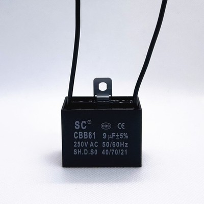 CBB61 9mfd 9uF 250V VAC 50/60Hz  MOTOR START Ceiling Fan Capacitor US STOCK
