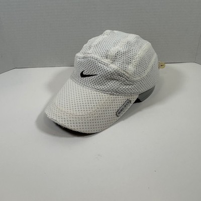 Nike Tailwind Hat Dri-FIT Running White Mesh Adjustable Swoosh Cap Mens Womens