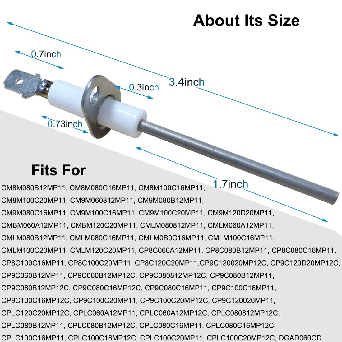 5x Ignitor S1-025-37499-000 Fit Luxaire Or York Furnace Flame Sensor Replacement