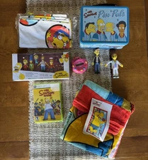 Simpsons Mixed Lot - WOS 20Q Family Figure Pack Lunch Box Beach Towel Xbox Game
