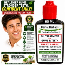 Tooth & Gum Disease Oil - Bleeding Gum Relief Supports Strong Healthy Gums 60 Ml