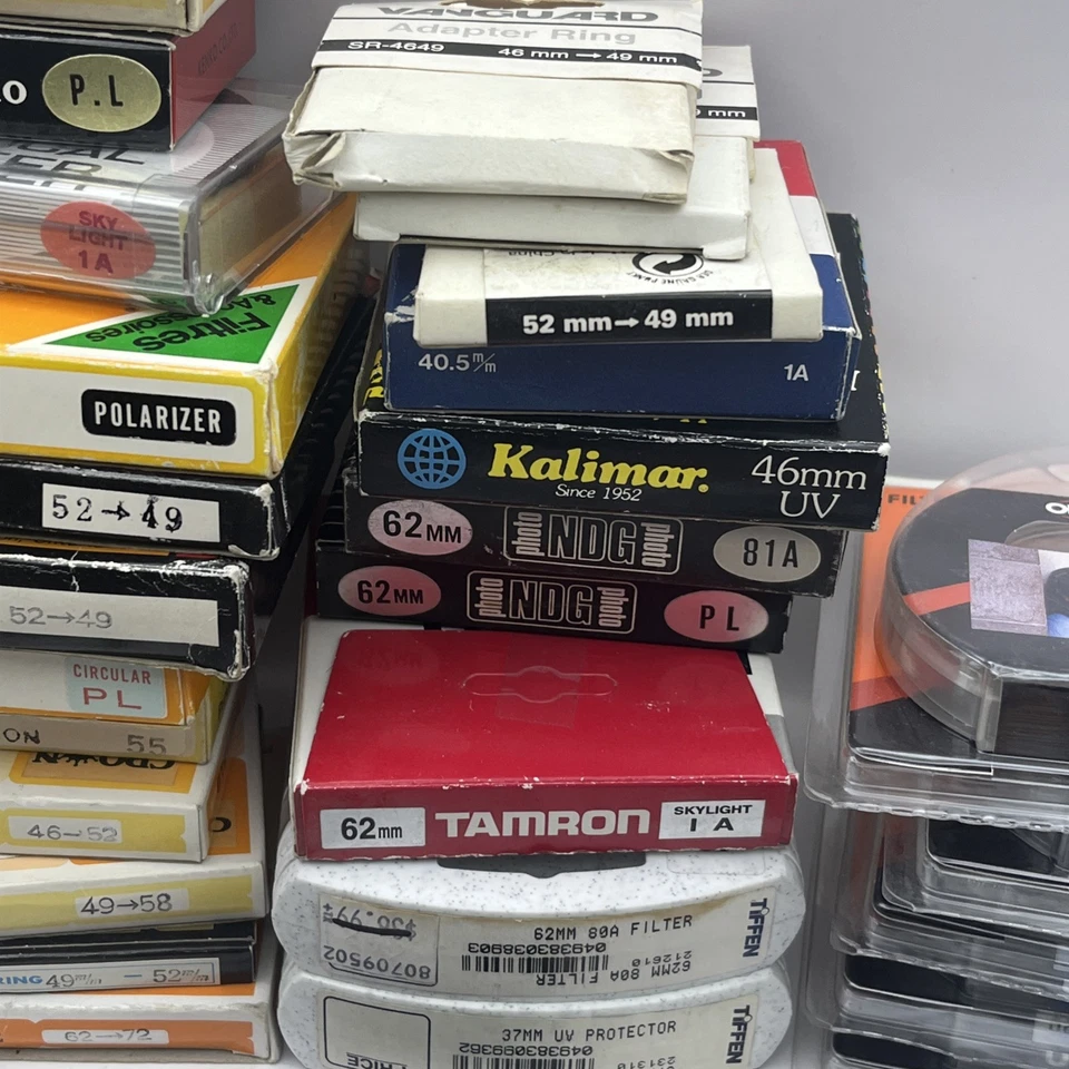 *50pc Lot NOS* UV Filters, Step Up Ring, Adapters, Kenko, Crown, Optex Marumi - Image 4 of 4