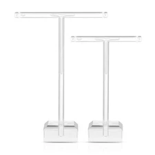 Cabilock 4Pcs Acrylic Earrings Stand Holder, T-shape Jewelry Tree Stand Hangi...