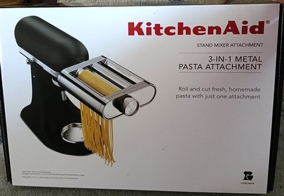 KitchenAid Stand Mixer Attachment. 3-IN-1 Metal Pasta Maker Attachment. New