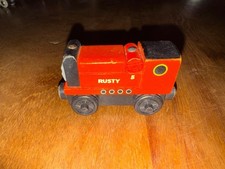 Original Wooden Thomas The Tank Engine Rusty Diesel Train