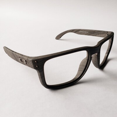 Oakley Holbrook XL Woodgrain Gunmetal Icons Replacement Frame Only Brown OO9417