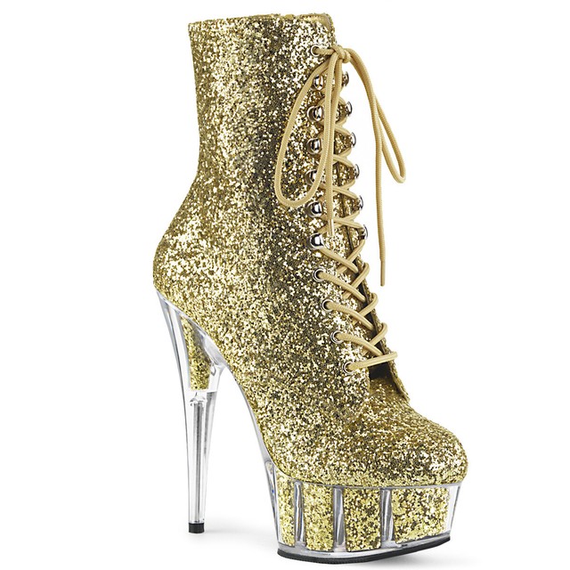 glitter stripper boots