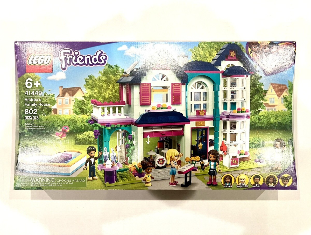LEGO FRIENDS: Andrea's Family House (41449) New Stephanie Liz Retired  Mini-Doll