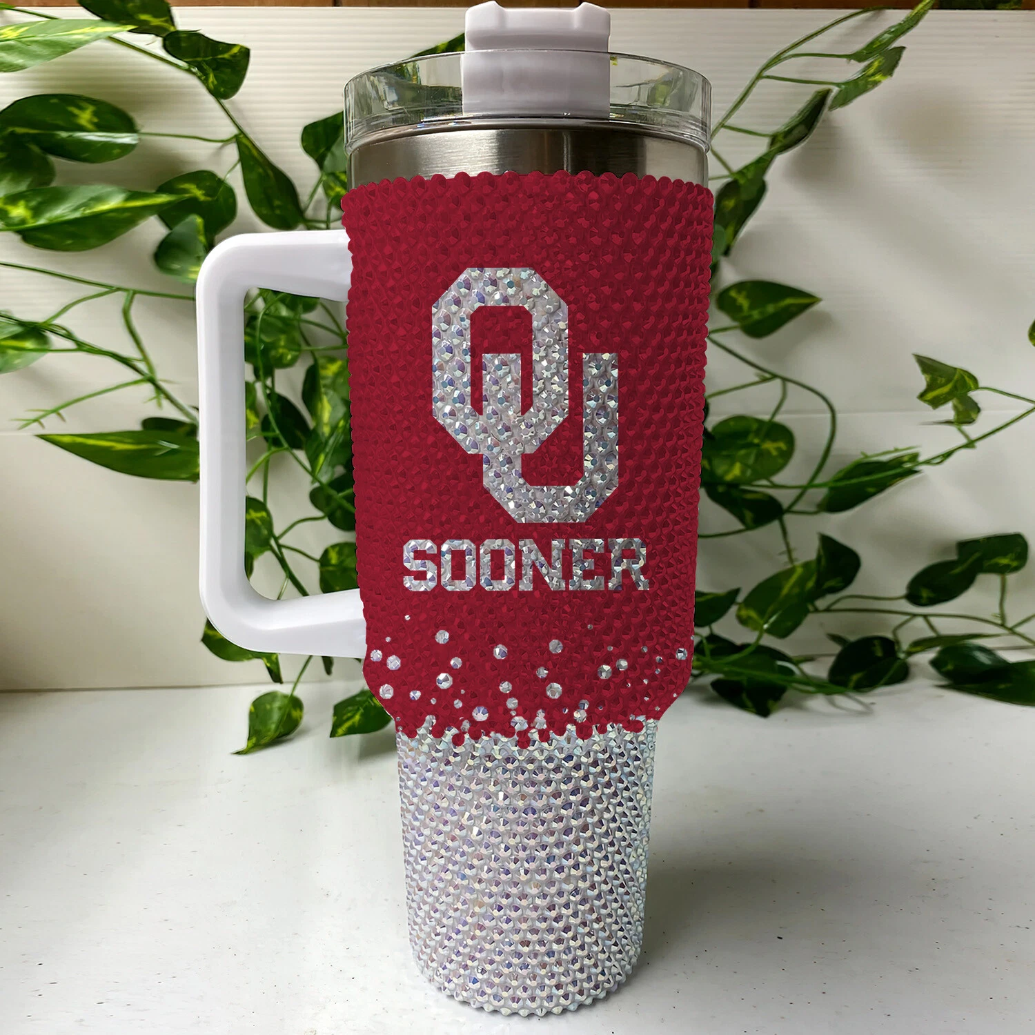 Oklahoma Sooners - 40oz Bling Tumbler